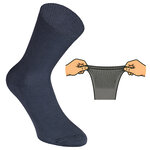 100% Baumwolle Herren Socken ohne Gummi dunkelgrau - 6