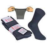 100% Baumwolle Herren Socken ohne Gummi dunkelgrau - 4
