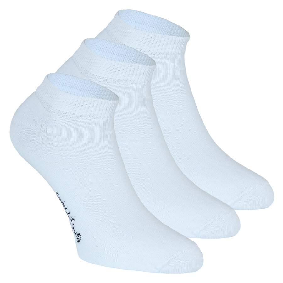 Kinder Sneaker Baumwollsocken weiß