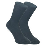 100% Baumwolle Herren Socken ohne Gummi dunkelgrau - 15