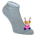 Kinder Sneaker Baumwollsocken hellgrau-melange - 3