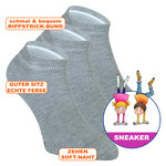 Kinder Sneaker Baumwollsocken hellgrau-melange - 2