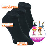 Kinder Sneaker Socken schwarz - 2