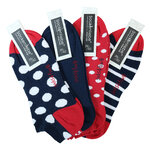 Damen Sneaker Socken Ringel Punkte Maritim-Style - 4