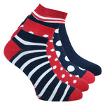Damen Sneaker Socken Ringel Punkte Maritim-Style - 10
