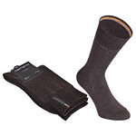 Herrensocken ohne Gummi-Druck camano CA-SOFT dunkelbraun melange - 5