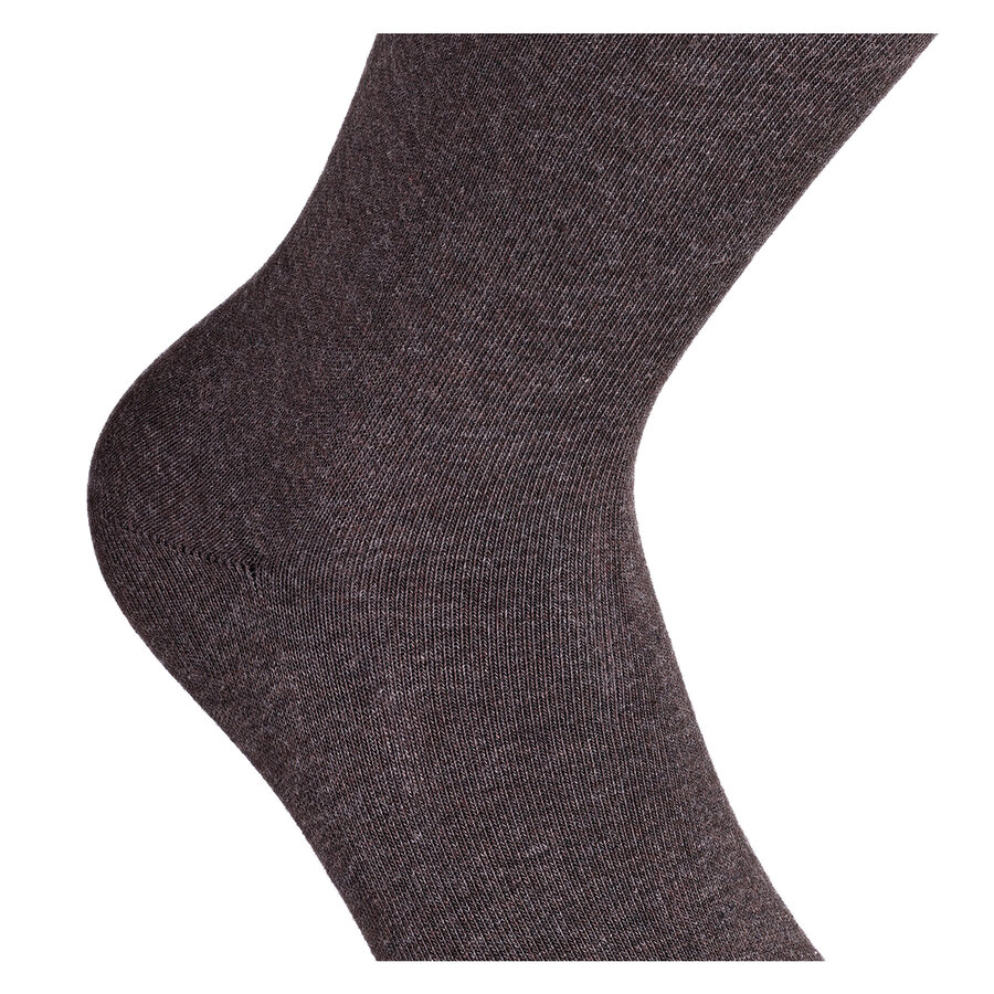 Herrensocken ohne Gummi-Druck camano CA-SOFT dunkelbraun melange - 8