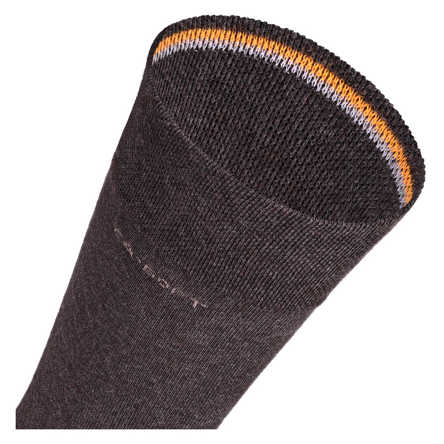 Herrensocken ohne Gummi-Druck camano CA-SOFT dunkelbraun melange - 6