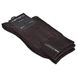 Herrensocken ohne Gummi-Druck camano CA-SOFT dunkelbraun melange - 4