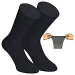 100% Baumwolle Herren Socken ohne Gummi schwarz - 1