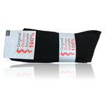 100% Baumwolle Herren Socken ohne Gummi schwarz - 15