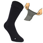 Wollsocken extra breit weit schwarz - 3