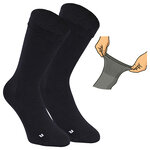 Wollsocken extra breit weit schwarz - 1