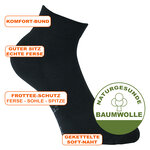 Kurzschaft Sport-Socken schwarz - 3