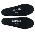 Bambus Füßlinge mit Silicon-Pad schwarz - 5