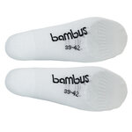 Bambus Füßlinge mit Silicon-Pad weiß - 4