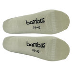 Bambus Füßlinge mit Silicon-Pad beige - 5
