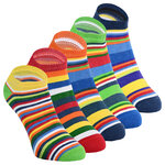 Kinder Ringel Sneakersocken Baumwolle - 1