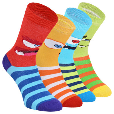 Bunte Kindersocken Baumwolle Crazy Monster