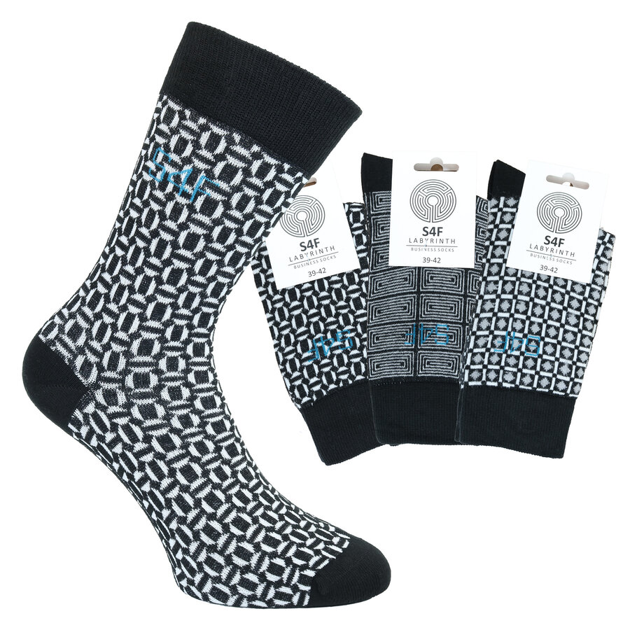 Herrensocken mit Baumwolle Business GRAFIK Style