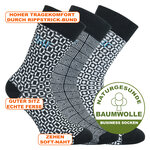 Herrensocken mit Baumwolle Business GRAFIK Style - 2