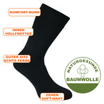 Dicke Tennis-Sport-Socken schwarz - 10