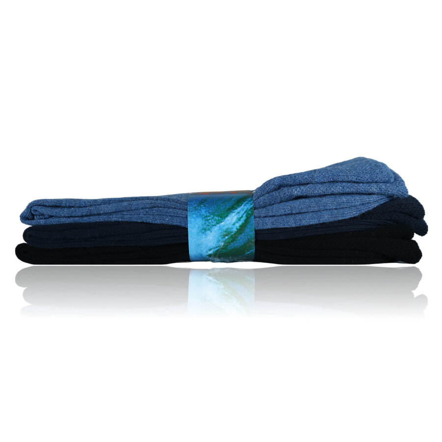 Baumwollsocken schwarz-blau-mix - 5