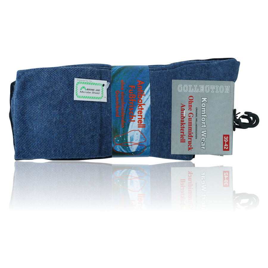 Baumwollsocken schwarz-blau-mix - 2