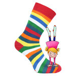 Thermo Kinder-Ringel-Socken ABS Noppen bunt - 19