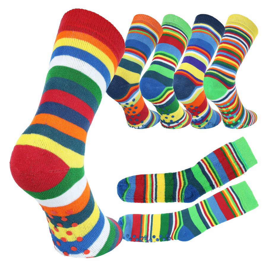 Thermo Kinder-Ringel-Socken ABS Noppen bunt