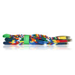 Kinder Ringel Kniestrümpfe Baumwolle bunt - 39