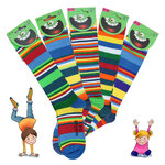 Kinder Ringel Kniestrümpfe Baumwolle bunt - 34