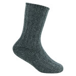 Baby Socken Wolle Bio-Baumwolle dunkelgrau - 4