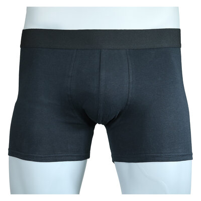 Herren Boxer Shorts nahtlos Baumwolle schwarz