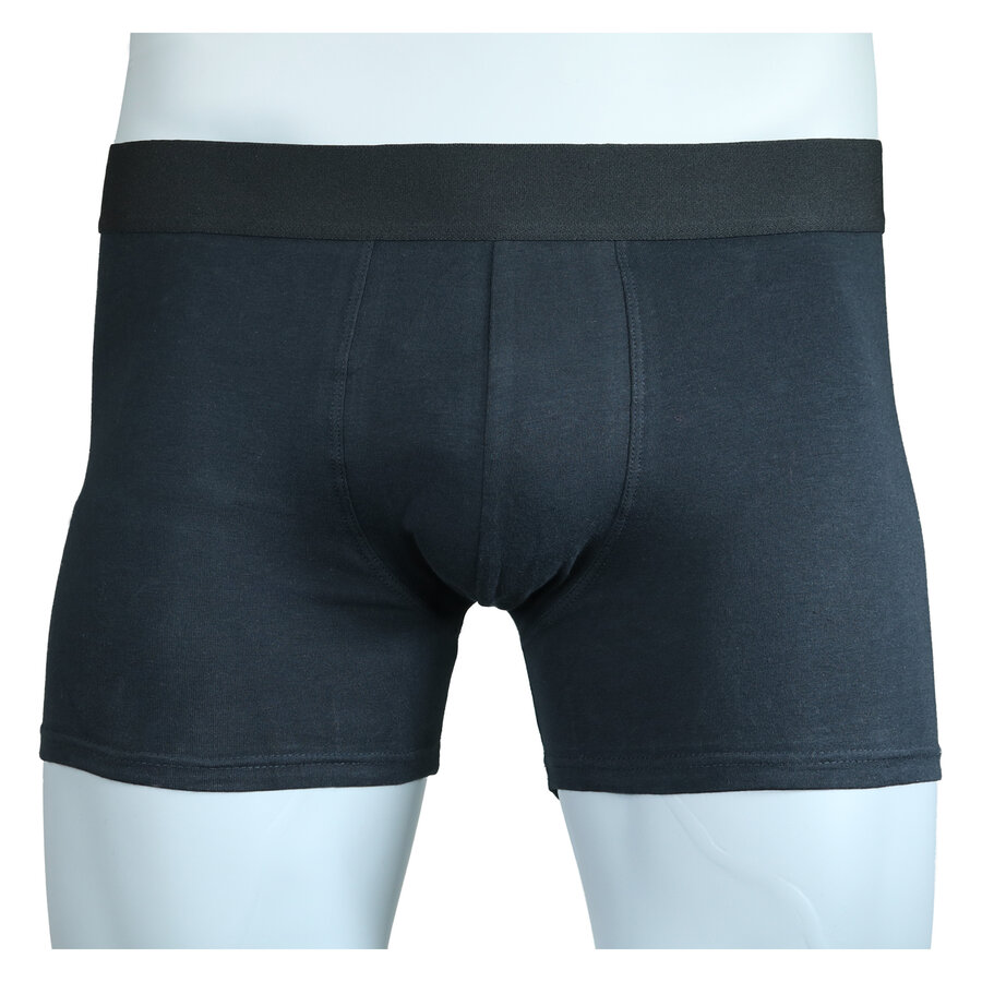 Herren Boxer Shorts nahtlos Baumwolle schwarz