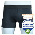 Herren Boxer Shorts nahtlos Baumwolle schwarz - 2