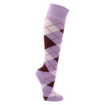 Damen-Kniestrümpfe Baumwolle Karo-Design - 9