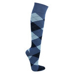 Damen-Kniestrümpfe Baumwolle Karo-Design - 11