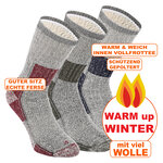 Thermo Outdoor Trekking Socken Merino-Wolle - 2