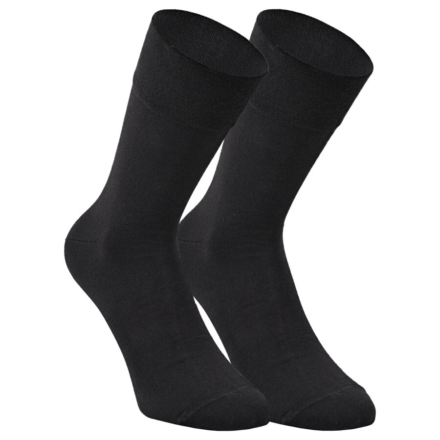 Herrensocken ohne Gummidruck Bio Baumwolle Made in Germany schwarz