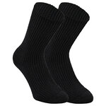 100% Schaf-Wolle Socken von Nordpol schwarz - 1