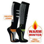 Kinder Ski-Snowboard Thermo-Kniestrümpfe Polsterzonen - 23