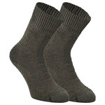 Schafwollsocken von Nordpol Vollplüsch oliv - 5