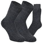 Schafwollsocken von Nordpol Vollplüsch anthrazit - 1