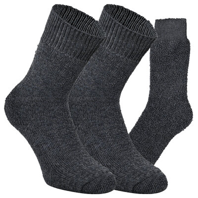 Sehr dicke und warme Nordpol VOLLPLÜSCH Schafwollsocken - immerwarm