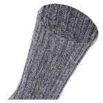 Dicke 100% Alpaka Schaf Wolle Socken grau - 3