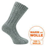 Dicke 100% Alpaka Schaf Wolle Socken grau - 12