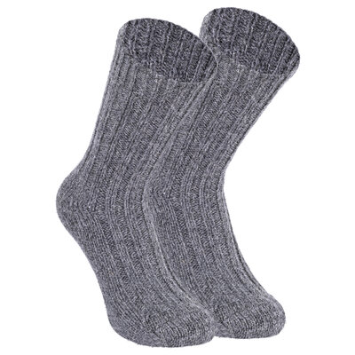 Dicke rustikale mollig-warme Socken 100% Wolle vom Schaf und Alpaka