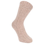 Dicke 100% Alpaka Schaf Wolle Socken natur beige - 8