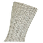 Dicke 100% Alpaka Schaf Wolle Socken natur beige - 12